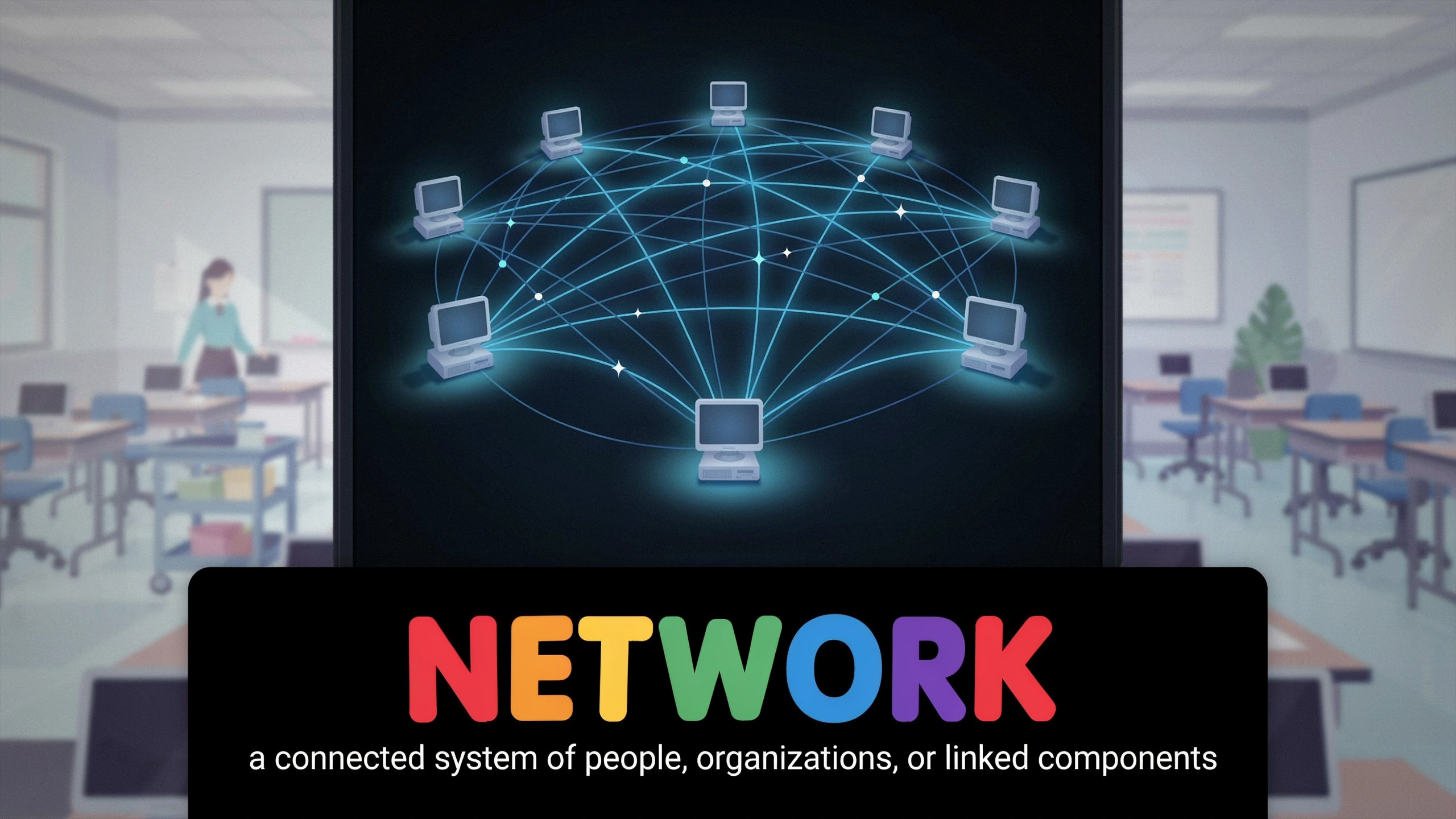 English Illustration for network